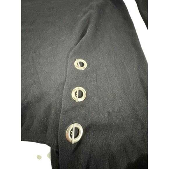 "JANE & JOHN" Women's Sweater SZ M Turkey Boutique Asymmetrical Hem Quiet Luxury - Picture 5 of 10